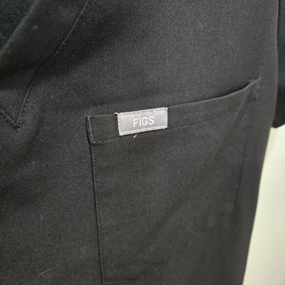 Figs Technical Collection Black Scrub Top Size S - Picture 2 of 10